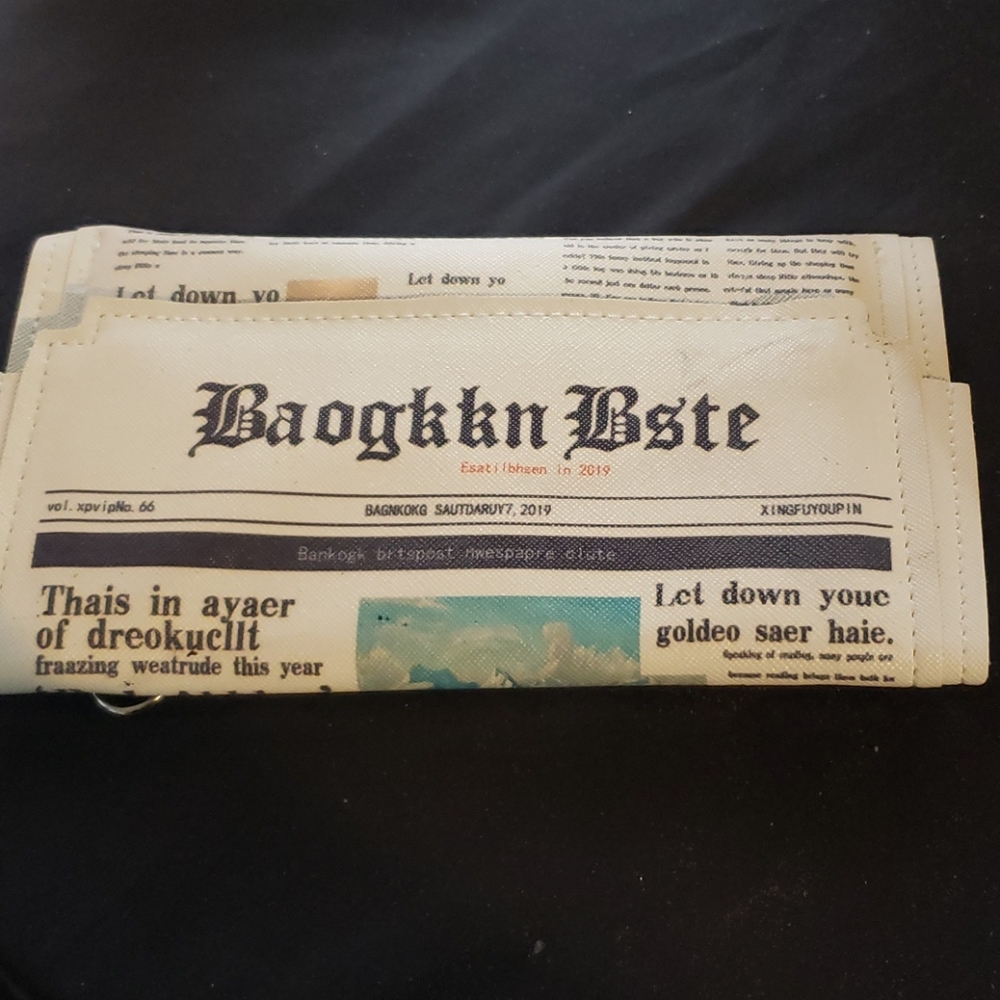 Front Page Clutch Shoulder Bag.